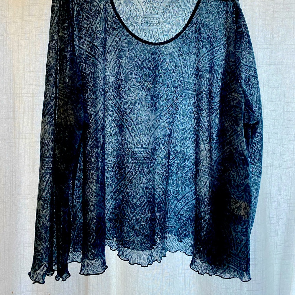 Pretty blue shirt  .  Penningtons 4x